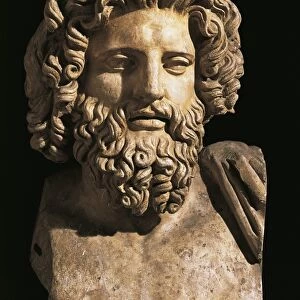 Head of Asclepius, from Bulla Regia, Tunisia