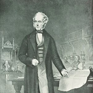 Henry John Temple, 3rd Viscount Palmerston (1784-1865) addressing Parliament. Foreign