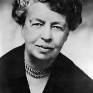 Eleanor Roosevelt Print, 1884-1962 American Humanitarian Eleanor Roosevelt Print, 1884-1962 American Humanitarian