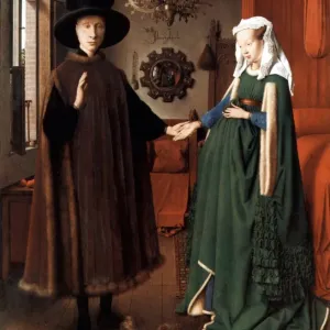 Jan van Eyck Print: Detail of a Mirror Jan van Eyck Print: Detail of a Mirror
