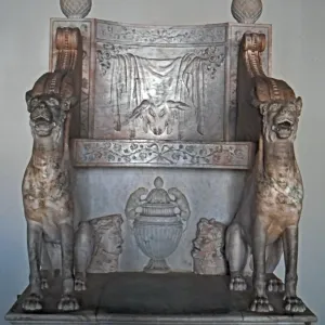 Vatican Collection Marble Print of a Priest's Throne Vatican Collection Marble Print of a Priest's Throne