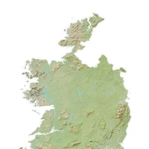 Ireland, Relief Map