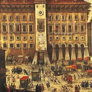 Italy, Naples, High Court of Vicar at time of Masaniello, by Carlo Coppola, painting
