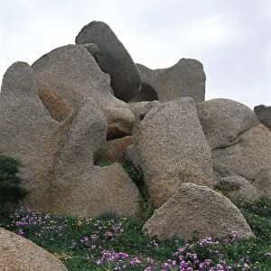 Italy, Sardinia Region, Gallura, Capo Testa, granite rocks at Valle della Luna