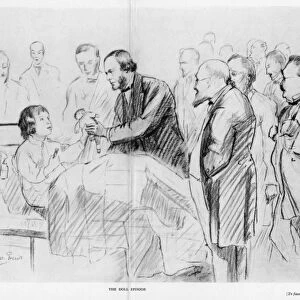 Joseph Lister (1827-1912), English surgeon, on his ward round in Glasgow Royal Infirmary c1867