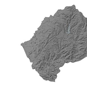 Lesotho, Relief Map