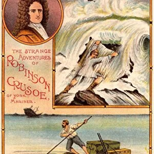 The Life and Strange Surprising Adventures of Robinson Crusoe by Daniel Defoe. Crusoe shipwrecked