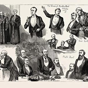 The Lord Mayors Banquet to the Savage Club at the Mansion House, 1888 Engraving