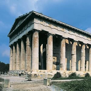 Low angle view of a temple, Temple Of Hephaestus, Ancient Agora, Athens, Greece