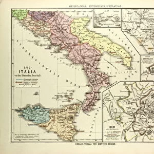 MAP OF SOUTHERN ITALY BEFORE THE ROMAN EMPIRE