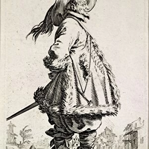 The Musketeer, from series La Noblesse by Jacques Callot, etching