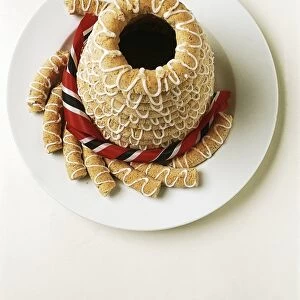 Norway, Kransekake, traditional cake with finely ground almonds and sugar as main ingredients, served on festive occasions
