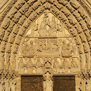Notre Dame of Paris cathedral Virgins gate