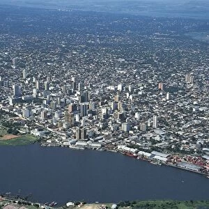 Paraguay, Aerial view of Asuncion