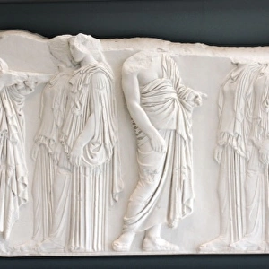 Parthenon Frieze depicting procession of girls