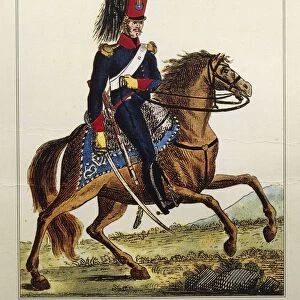 Piedmont Cavalleggeri (light cavalry), later Nice Cavalry, 1821