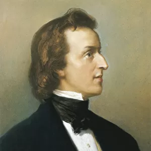 Poland, Portrait of Frederic Francois Chopin (1810 - 1849), Polish composer and pianist