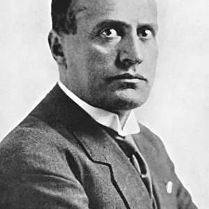 Portrait of Benito Mussolini (1883 - 1945)