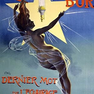 Poster advertising Rayon d'or dernier mot de l'eclairage