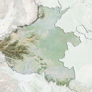 Province of Henan, China, Relief Map