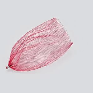 Red plastic net bag