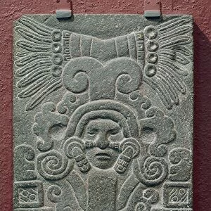 Relief on stone depicting birth of Quetzalcoatl, Mexico