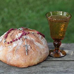 Rosary, bread and water during lent