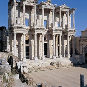 Ruins of a library, Celsus Library, Ephesus, Turkey