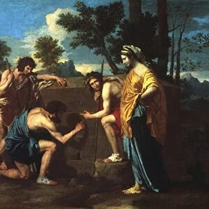 The Shepherds of Arcadia : 1653, oil on canvas. Nicolas Poussin (1594-1665) French painter