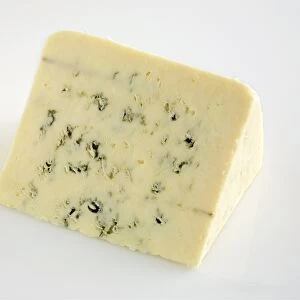 Slice of American Big Woods Blue ewes milk cheese