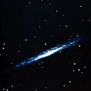 Spiral galaxy viewed edge on. US Naval Observatory