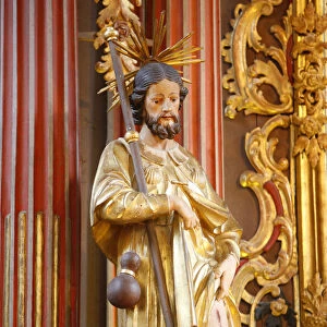 Statue of Saint Roch in Saint-Nicolas of Vateroce church