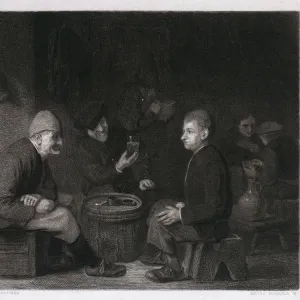 Tasting The Wine By Adriaen Brouwer