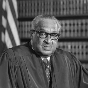 Thugood Marshall 1908-1993) American jurist. First African American to serve on the