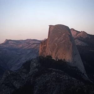 United States of America, California, Yosemite National Park, Half Dome from Glacier Point, Sunset