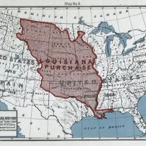 Louisiana Purchase Map Print Louisiana Purchase Map Print