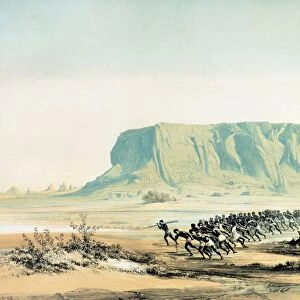 View of Mount Barkal, 1842-1845. Lithograph after Karl Richard Lepsius (1810-1884)
