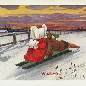 Winter Postcard. 1906, Winter Postcard