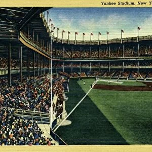 Yankee Stadium. ca. 1937, New York, New York, USA, 158. Yankee Stadium, New York City. Home of the New York American League Baseball Team. 161st St. and River Ave. Seating capacity 60, 000
