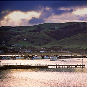 Apollo Bay, a small seaside town that has a fishing industry and is also a tourist destination on the Western coastline of Victoria