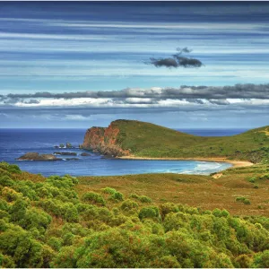 Bruny Island coastline, southern Tasmania, Australia