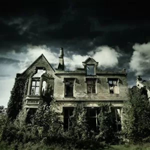 Derelict abandoned house