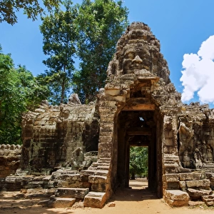 The Entrance Gate of Banteay Kdei, Angkor, Siem Reap, Cambodia