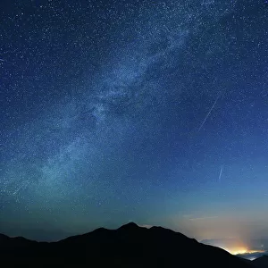 Milky Way Metal Print Collection: Perseids Meteor Shower