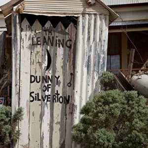 The leaning dunny of Silverton, Australia