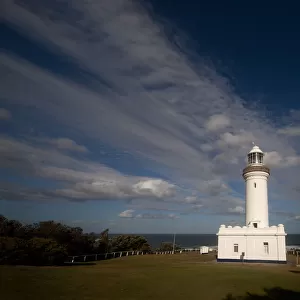 Lighthouse with spectacular clouds