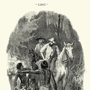 Two men lost in the Australian bush, 19th Century