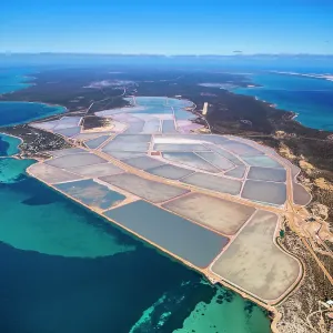 Useless Loop Salt Works Aerial Print
