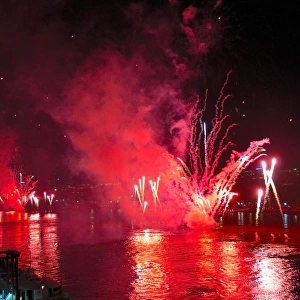 New Years fireworks Brisbane river
