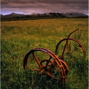 Old and rusting machinery on Flinders Island, Bass Strait, Tasmania, Australia